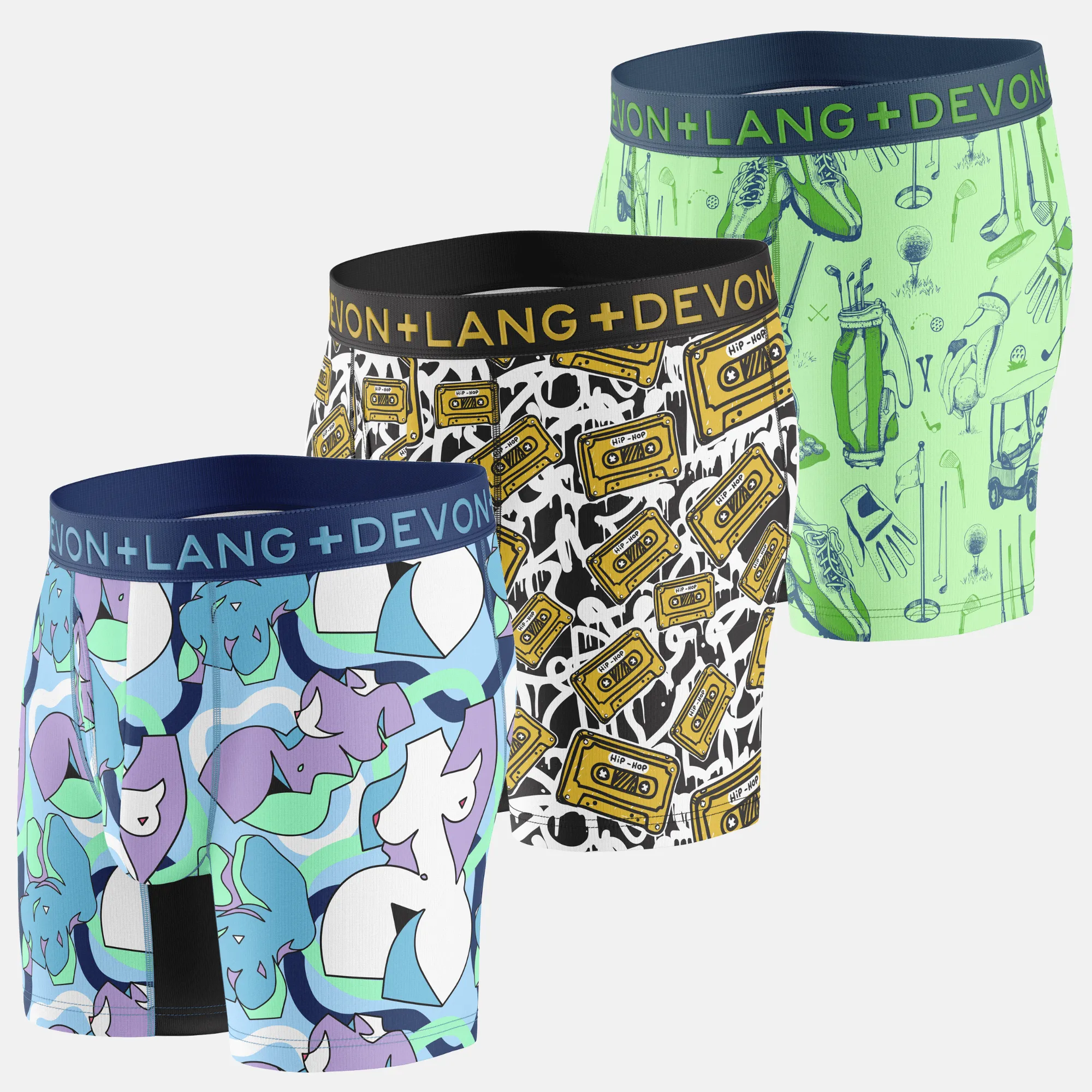 Journey Boxer Brief - Multi-Packs - Femme/Cassette/Golf