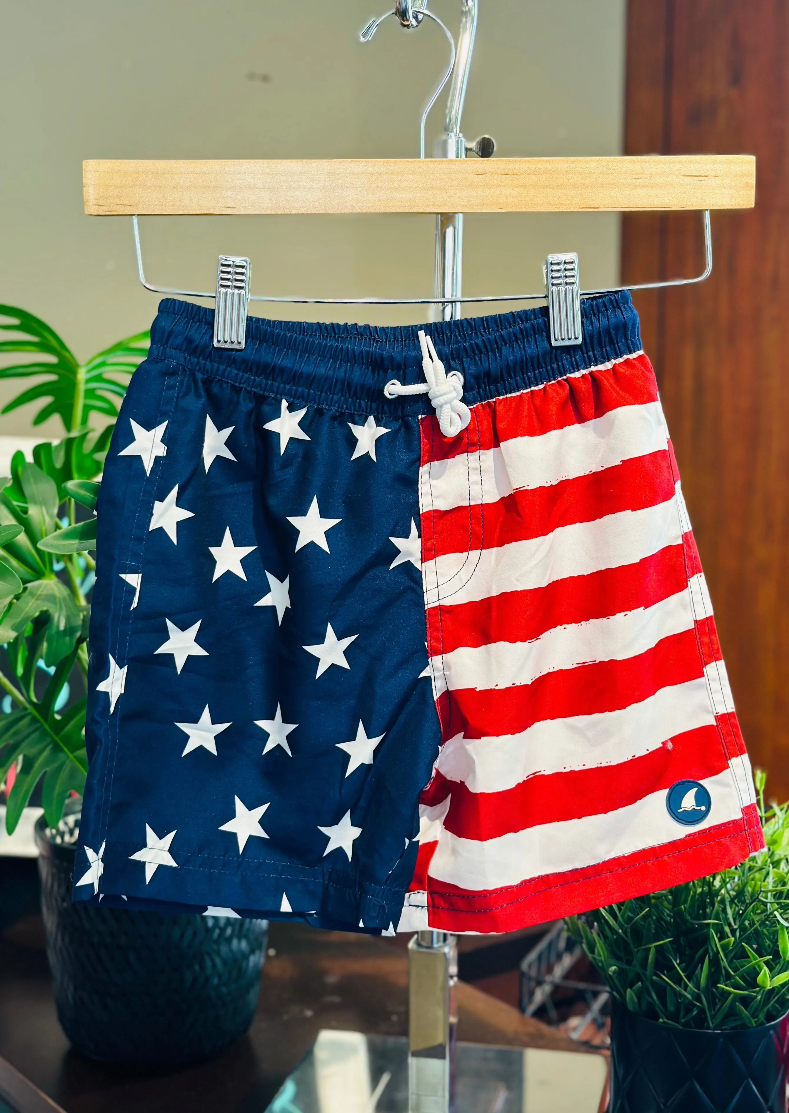 Juniors American Flag Board Shorts