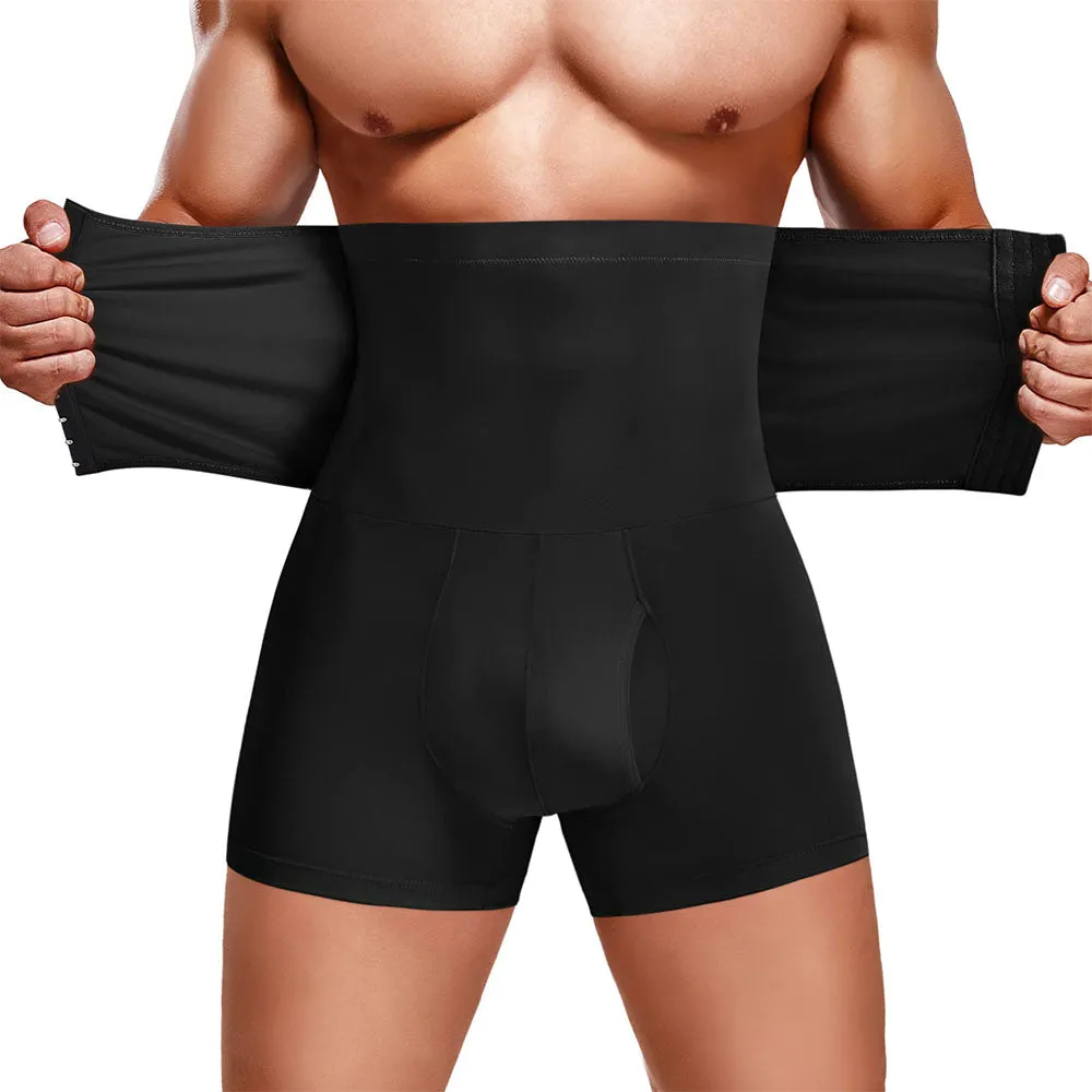 Junlan Men Boxer Briefs with Adjust Waist Girdle