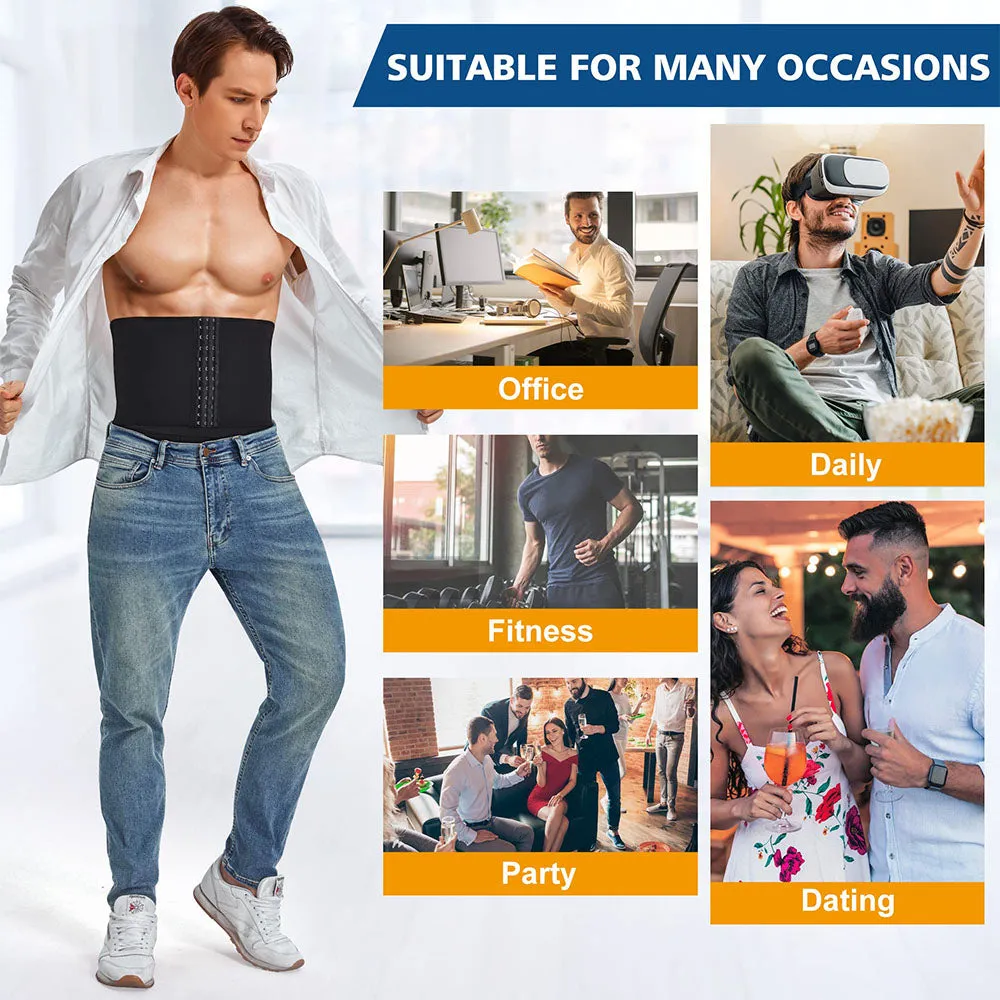 Junlan Men Boxer Briefs with Adjust Waist Girdle