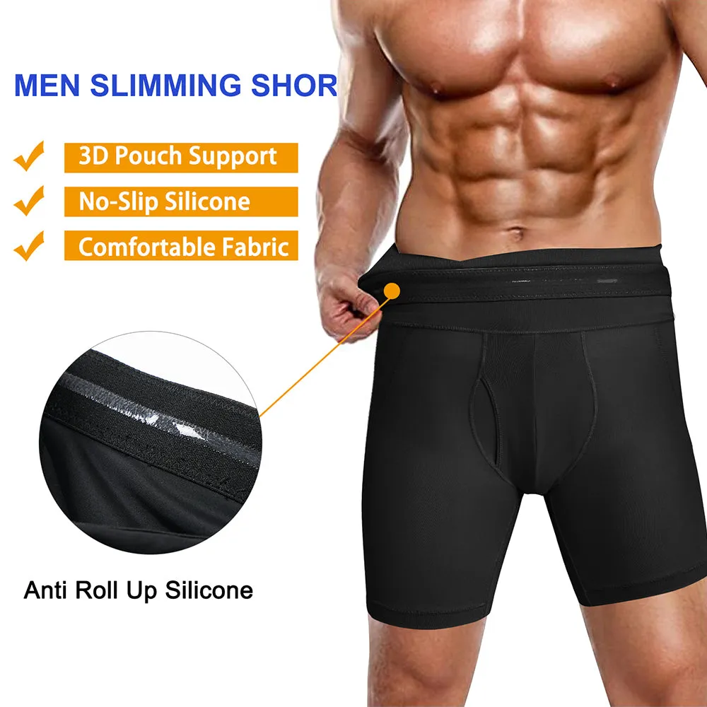 Junlan Men High Waisted Boxer Shorts With Removable Pad