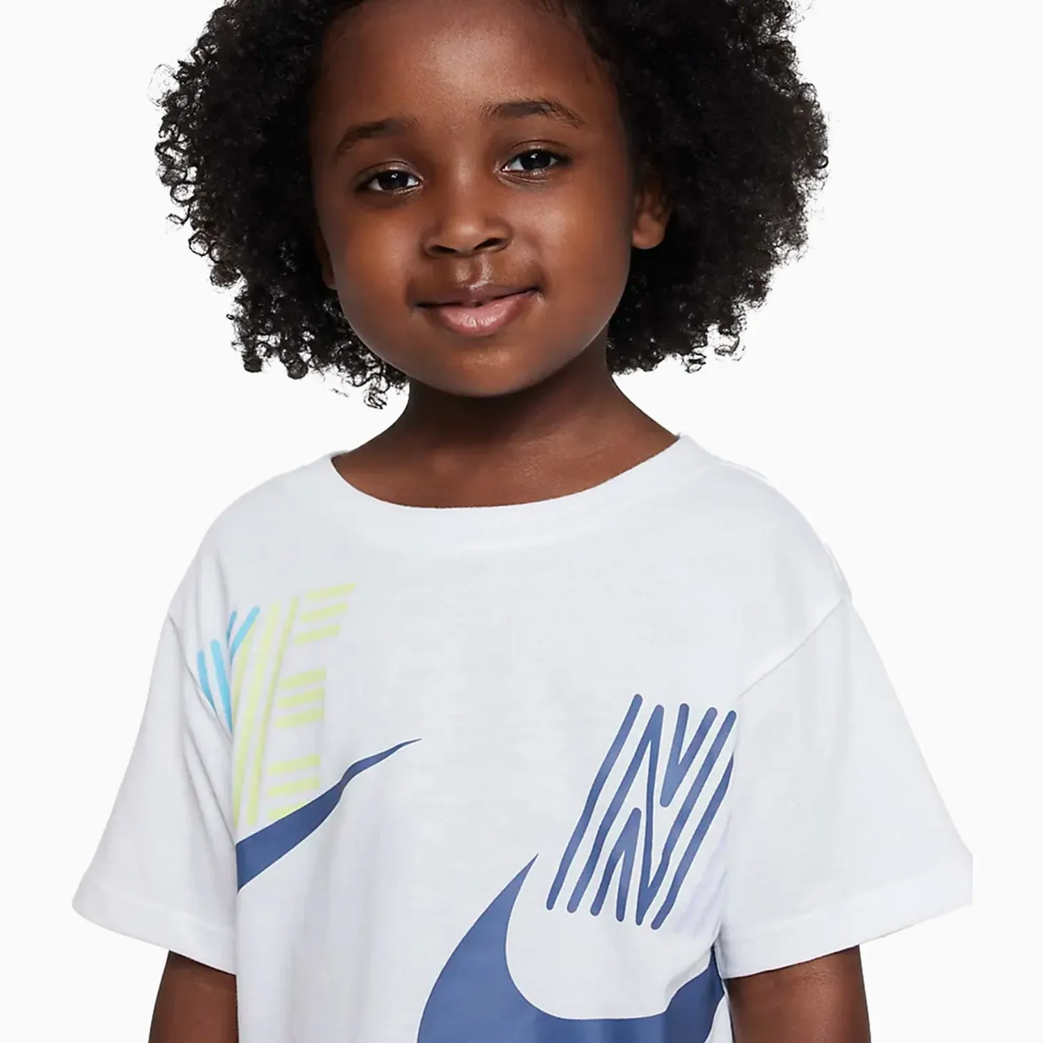 Kid's Nike "Let's Roll" Boxy Tee and Shorts Outfit