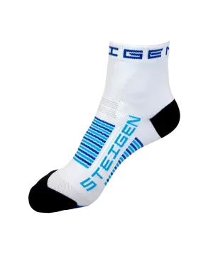 Kids White Running Socks ¼ Length