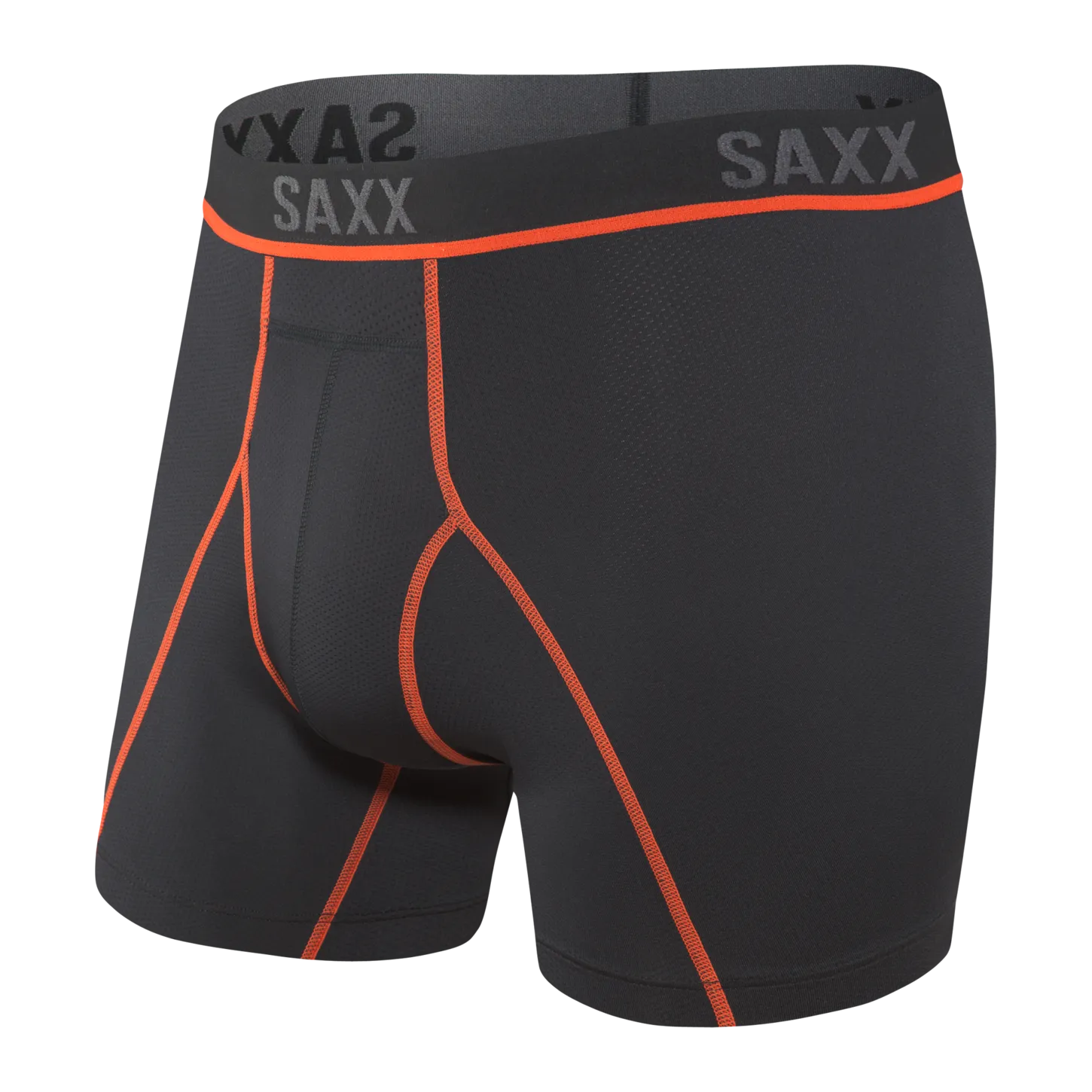 Kinetic Boxer Brief - Black/Vermillion