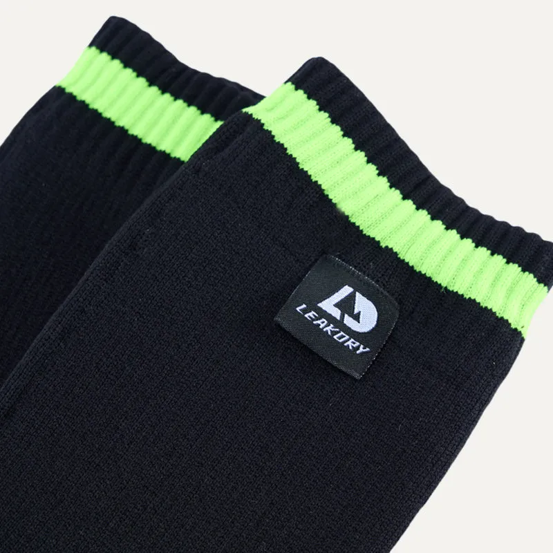 LEAKDRY Waterproof Breathable Coolmax Dri-nit Socks Black&Green