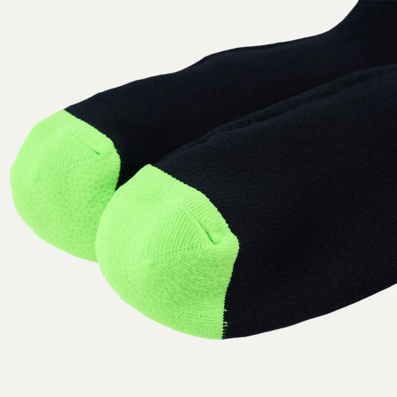LEAKDRY Waterproof Breathable Coolmax Dri-nit Socks Black&Green