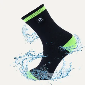 LEAKDRY Waterproof Breathable Coolmax Dri-nit Socks Black&Green