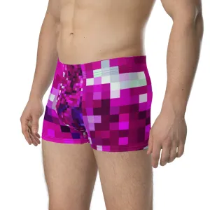 LGBT Mens Boxer Briefs - Purple Checked