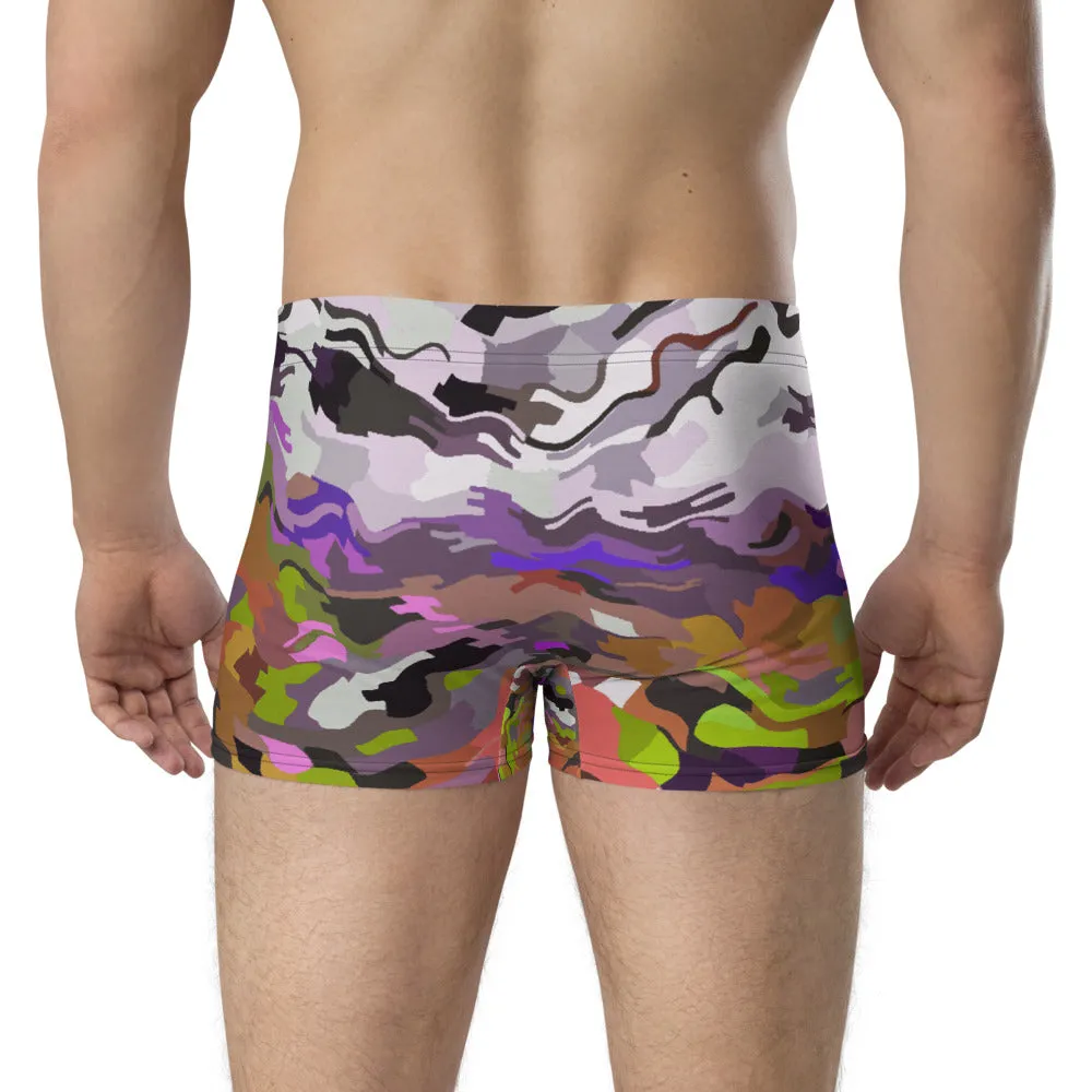 LGBT Mens Boxer Briefs - Purple Rainbow