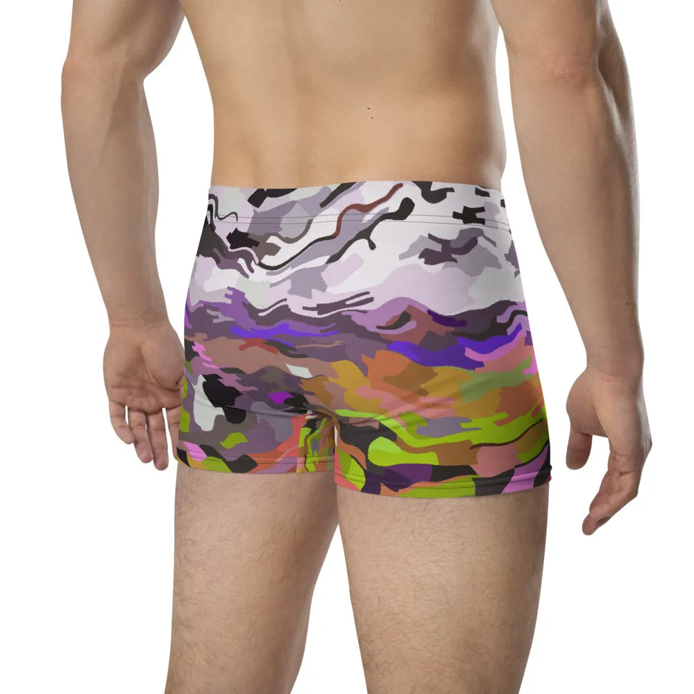 LGBT Mens Boxer Briefs - Purple Rainbow