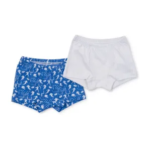 Lila   Hayes Boys Underwear Set - Football Game/White