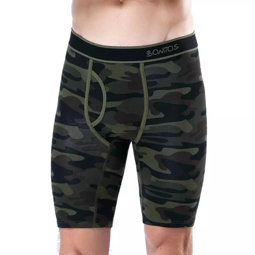 Long Breathable Cotton Men Boxer Underwear