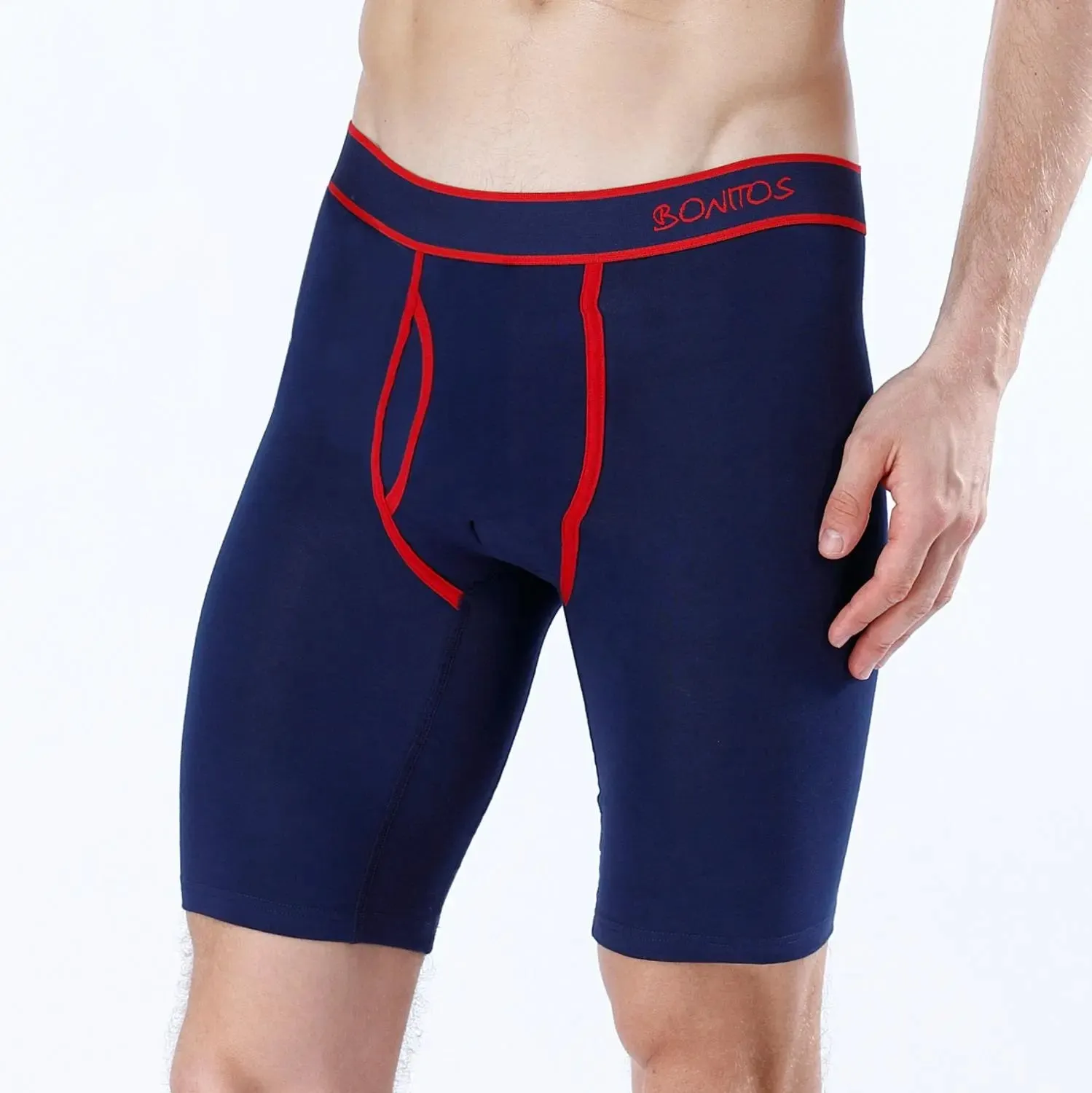 Long Breathable Cotton Men Boxer Underwear