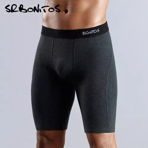 Long Breathable Cotton Men Boxer Underwear