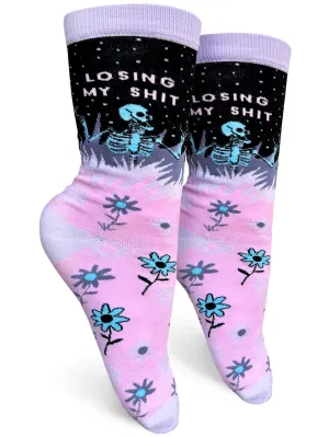 Losing My Shit Women's Crew Socks