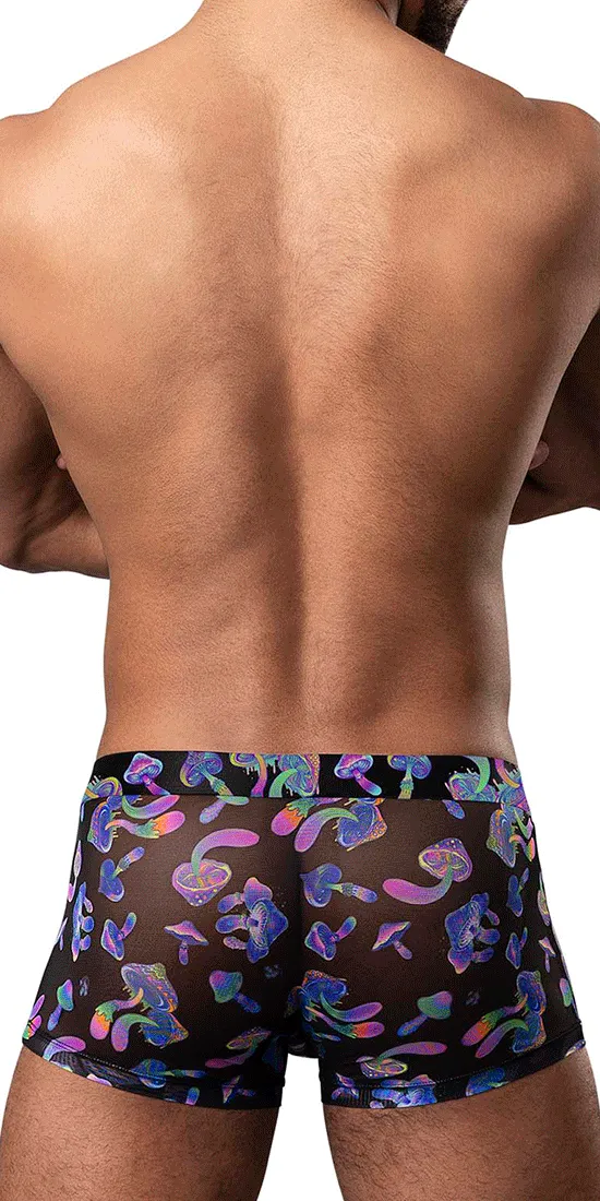 Male Power 145-294 Hazy Dayz Pouch Short Mushrooms