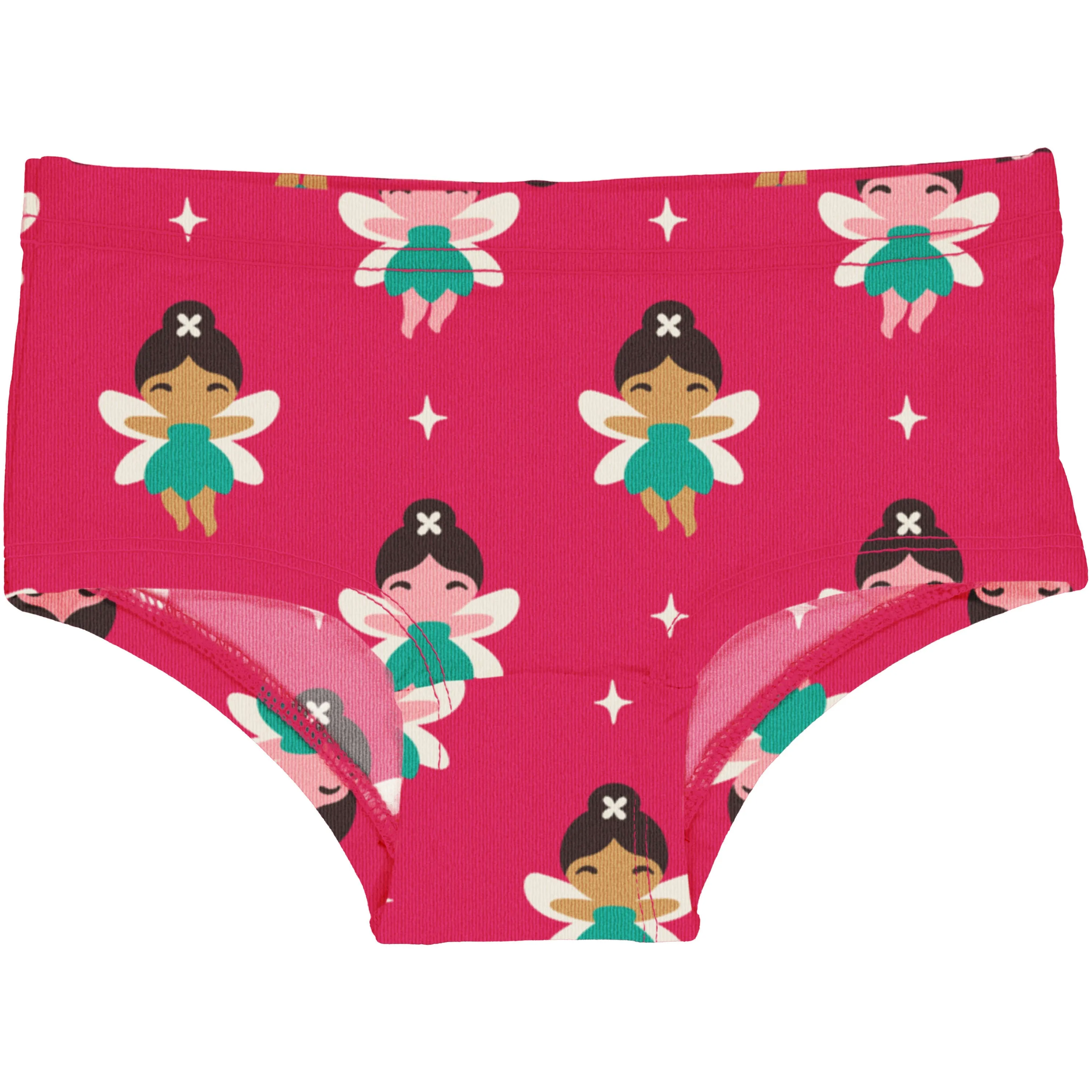Maxomorra Organic Children's Knickers Brief Hipsters-  Fairy