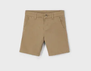 Mayoral Boy Dark Khaki Twill Chino Shorts