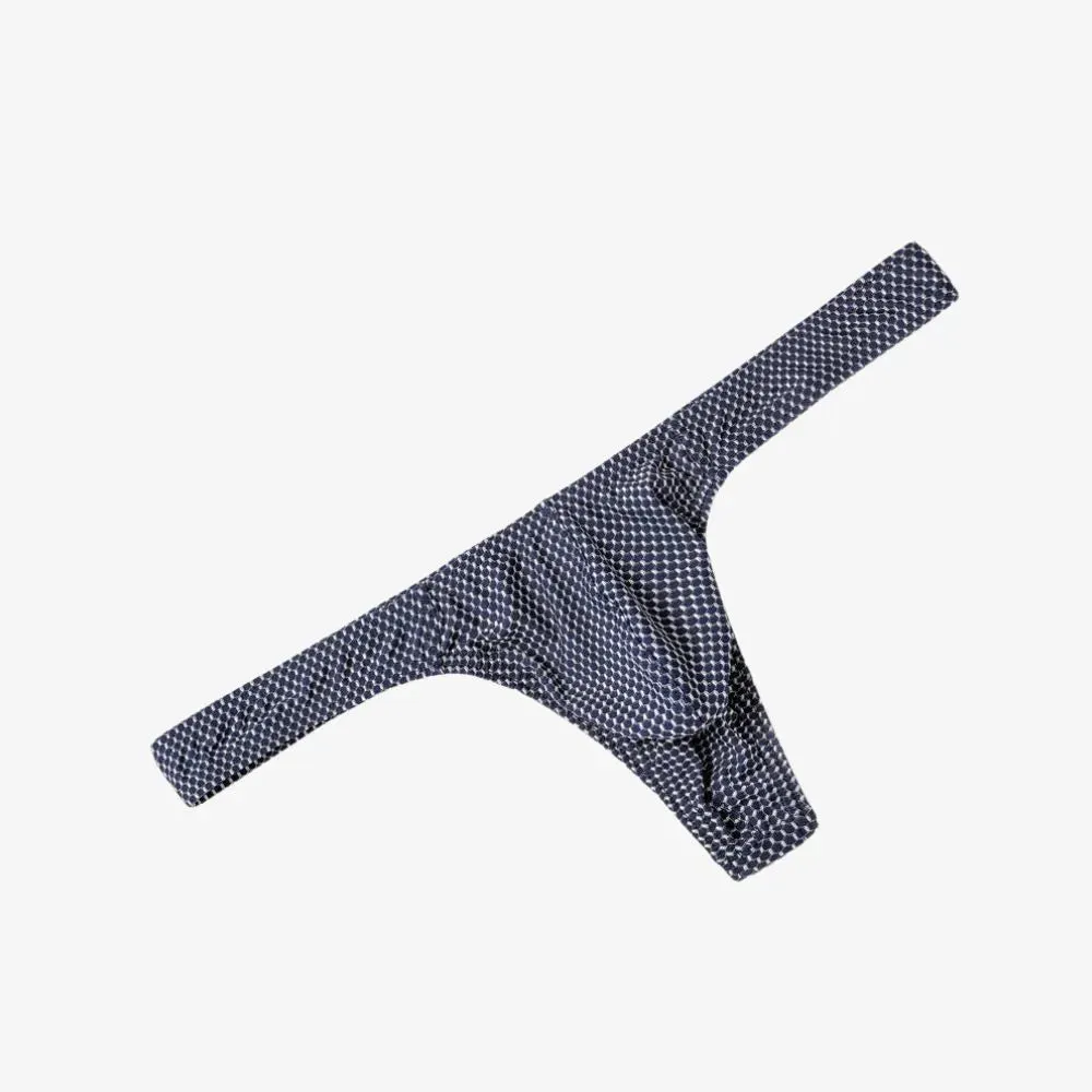 Men's 3D Pouch Honey Comb Pattern Thongs (4-Pack) JEWYEE B703