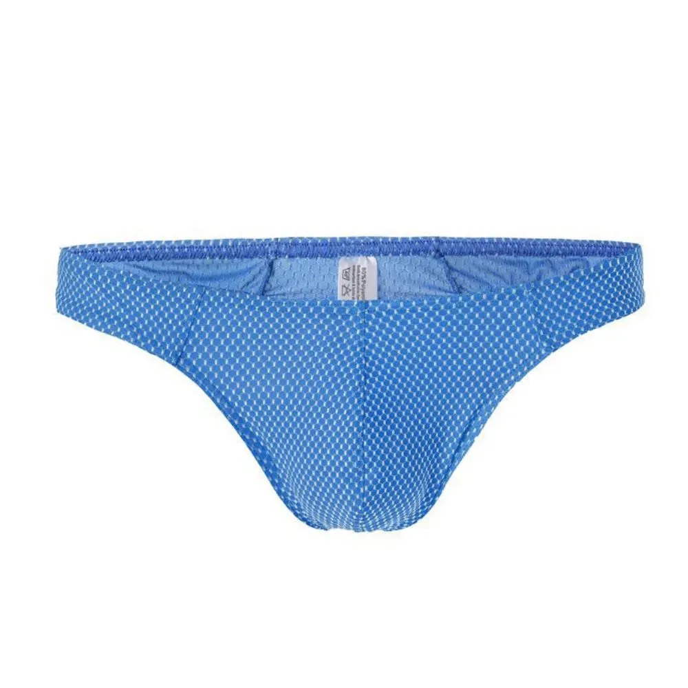 Men's 3D Pouch Honey Comb Pattern Thongs (4-Pack) JEWYEE B703