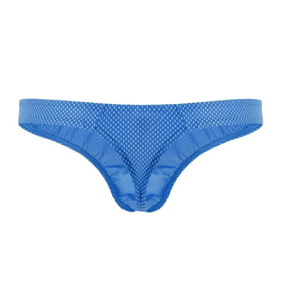 Men's 3D Pouch Honey Comb Pattern Thongs (4-Pack) JEWYEE B703