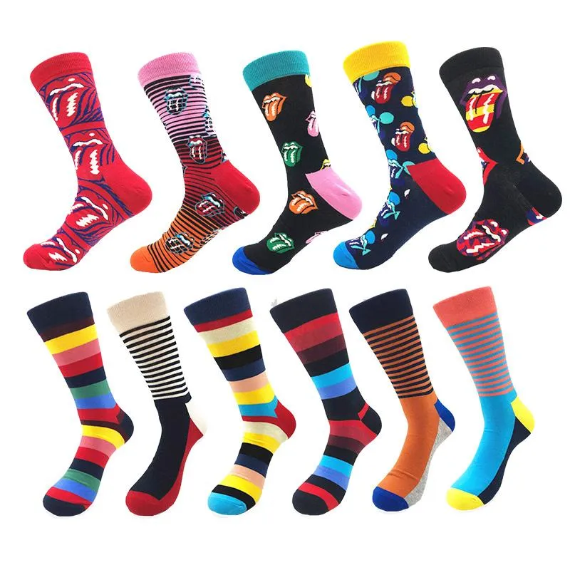 Men's Art Design & Stripe Pattern Multicolor 11pk Assorted Bundle Socks