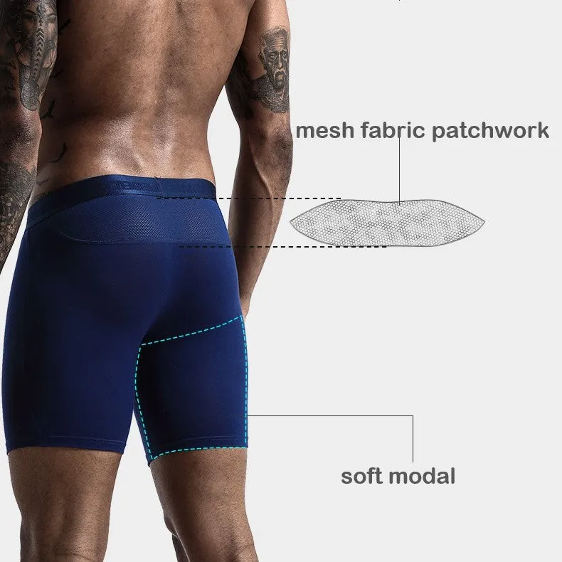 Men's Modal Boxer Briefs Up to Size 2XL  (3-Pack) -JEWYEE KM 189