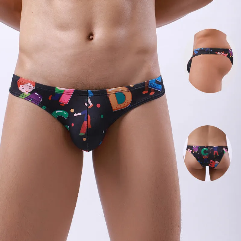 Men's Printed Briefs (4-Pack ) JEWYEE C1-14