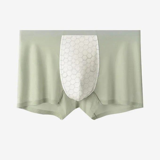 Men's Printed Ice Silk Underpants (4-Pack) - JEWYEE ZJ028