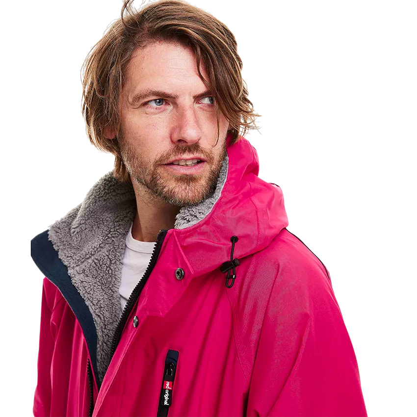 Men's Short Sleeve Pro Change Robe EVO - Fuchsia