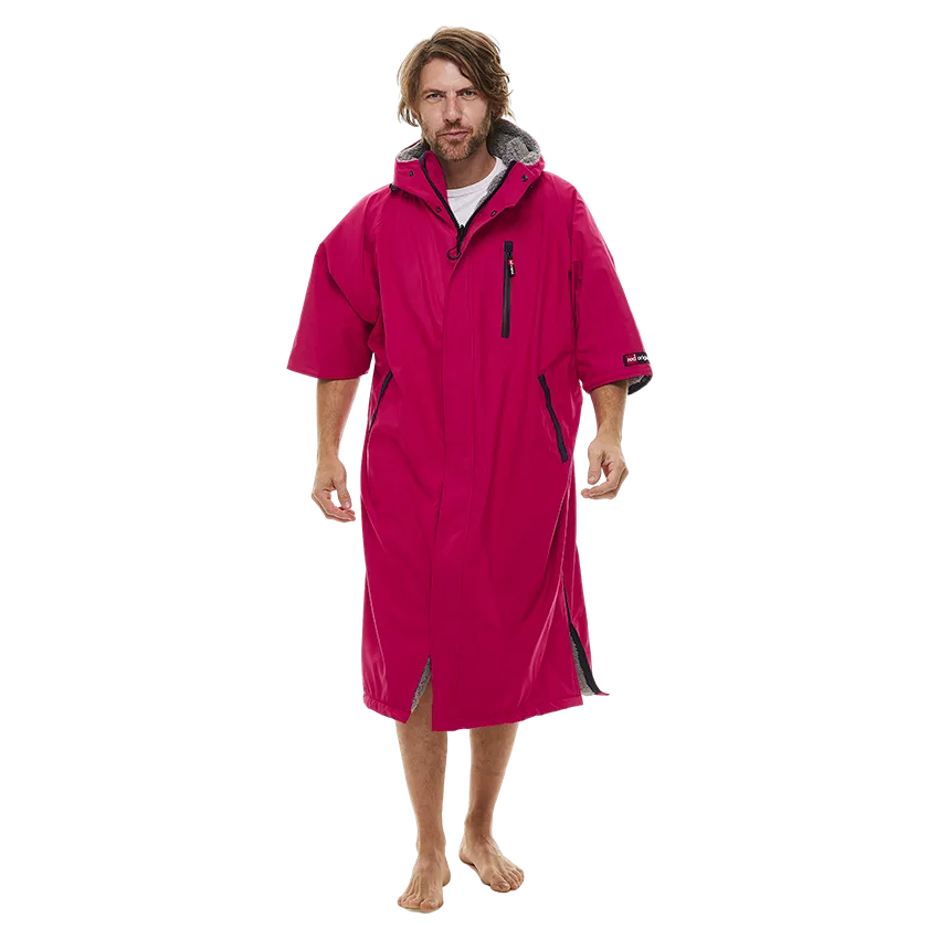 Men's Short Sleeve Pro Change Robe EVO - Fuchsia
