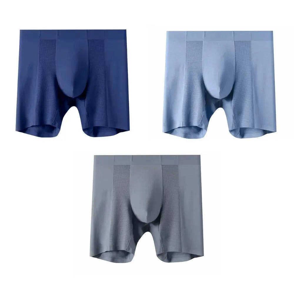 Men's Ultra Thin Modal Boxer Briefs Up to Size 2XL  (3-Pack) -JEWYEE M26