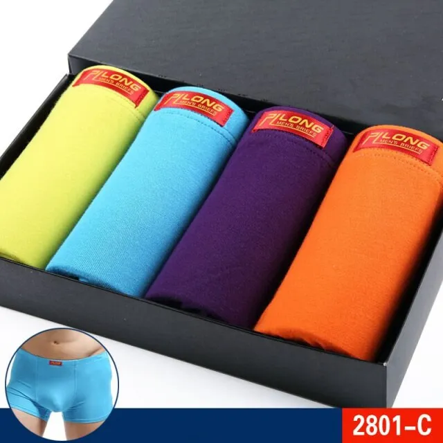 Mens Underwear Boxers 4pcs Fashion printed Men Underpants Boxer Shorts Modal Male Panties Pouch Sheath Underpants vetement homme