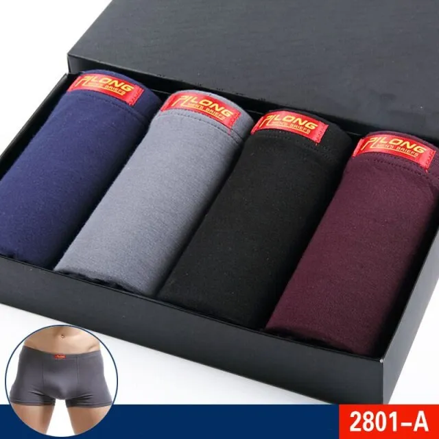 Mens Underwear Boxers 4pcs Fashion printed Men Underpants Boxer Shorts Modal Male Panties Pouch Sheath Underpants vetement homme