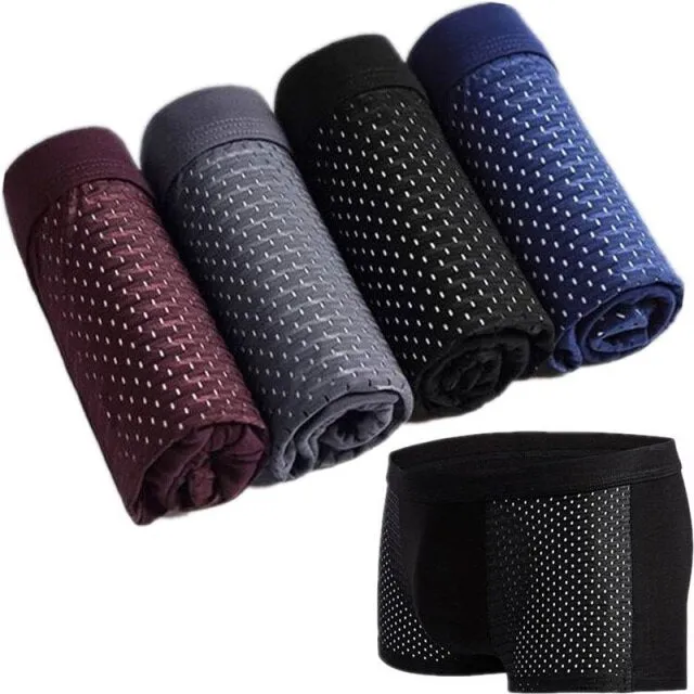 Mens Underwear Boxers 4pcs Fashion printed Men Underpants Boxer Shorts Modal Male Panties Pouch Sheath Underpants vetement homme