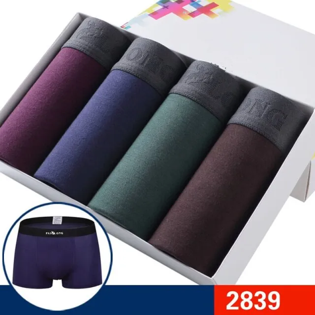 Mens Underwear Boxers 4pcs Fashion printed Men Underpants Boxer Shorts Modal Male Panties Pouch Sheath Underpants vetement homme
