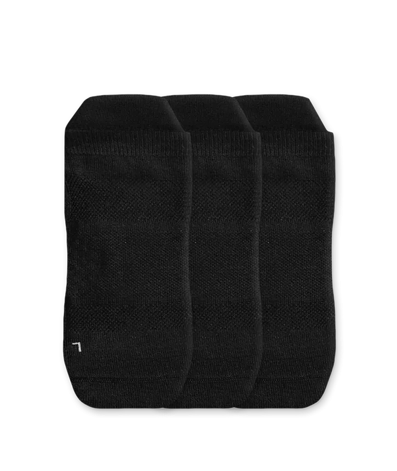Merino Ankle Socks Black 3-Pack