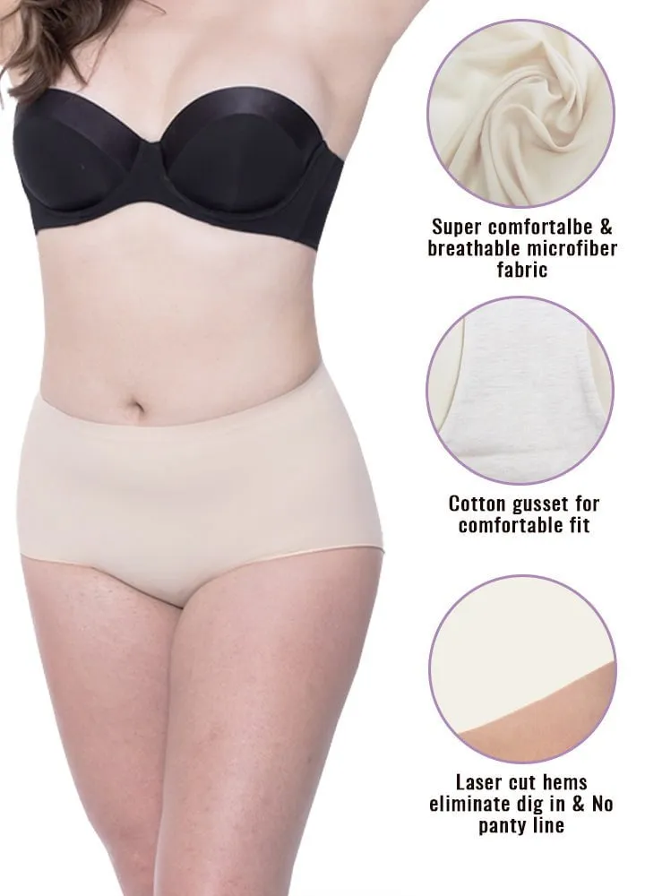 Microfiber Seamless Full Briefs