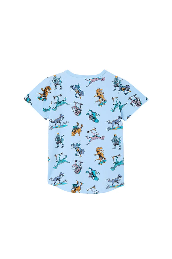 Milky | Dino Rock Skate Tee | Sizes 2-7