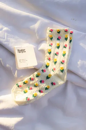 Mini Flower Print Socks