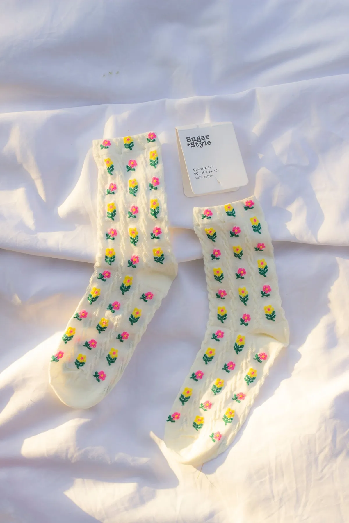 Mini Flower Print Socks
