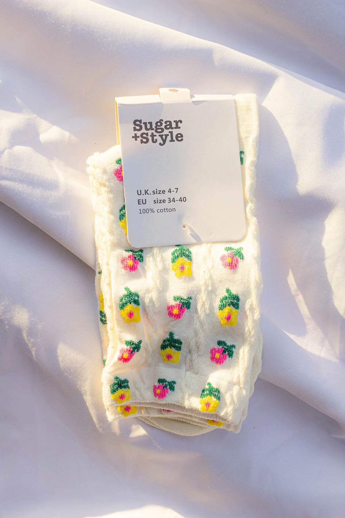 Mini Flower Print Socks