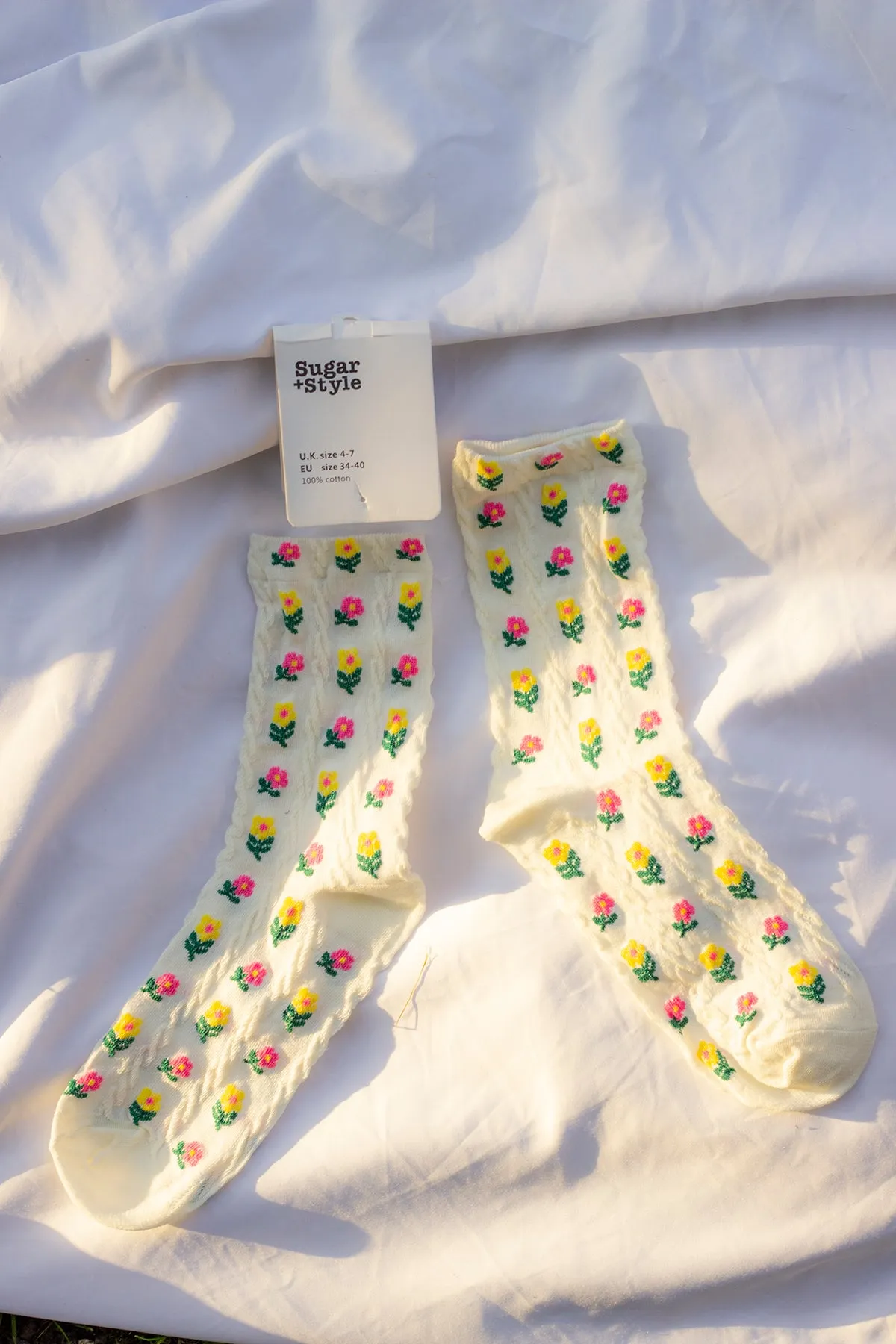 Mini Flower Print Socks