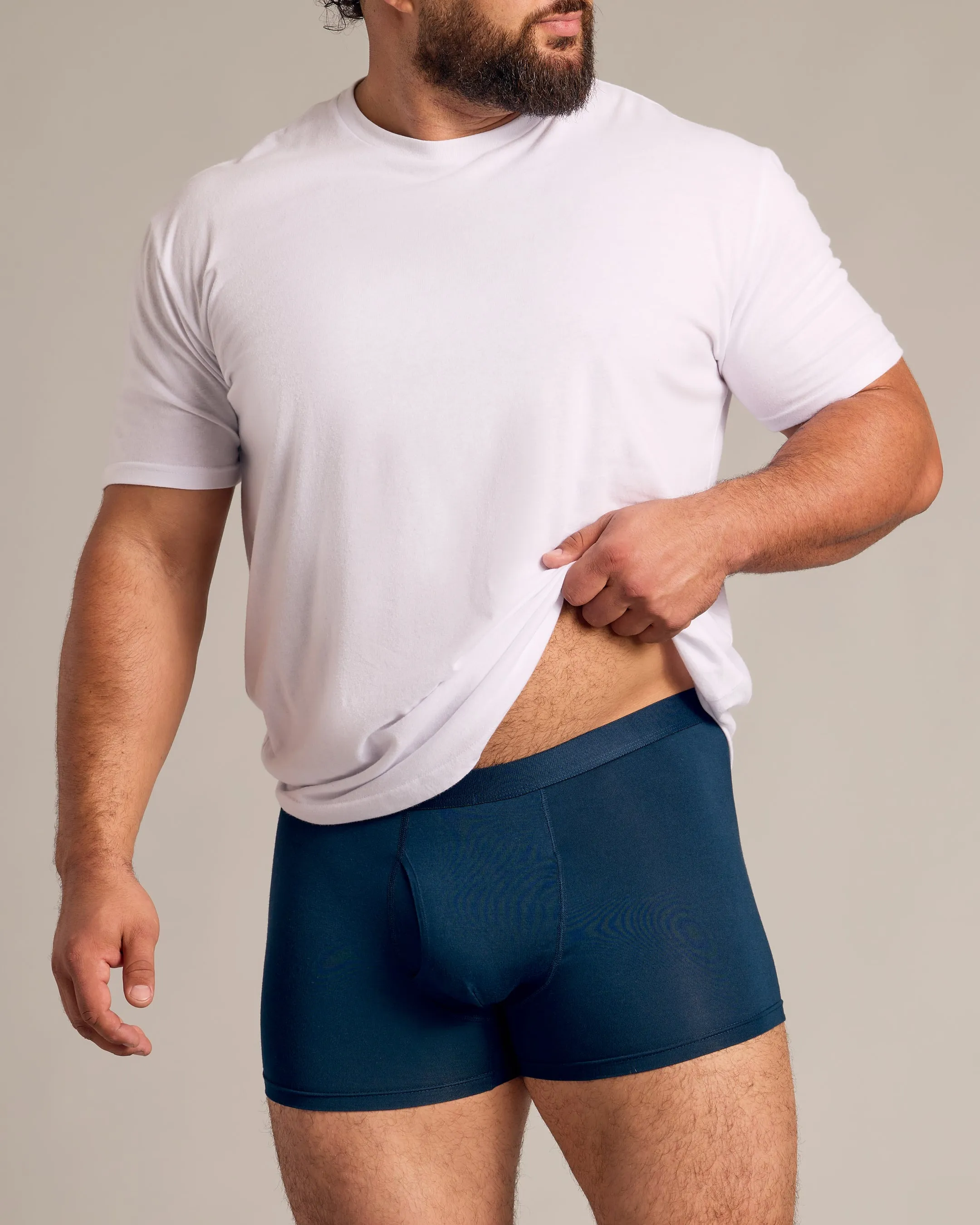 Navy Boxer Briefs W/ Fly 12-Pack