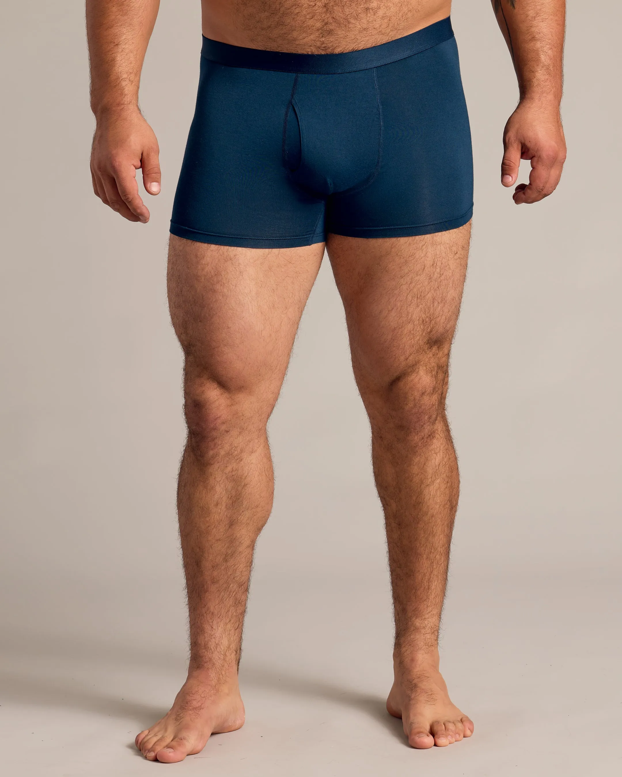 Navy Boxer Briefs W/ Fly 12-Pack