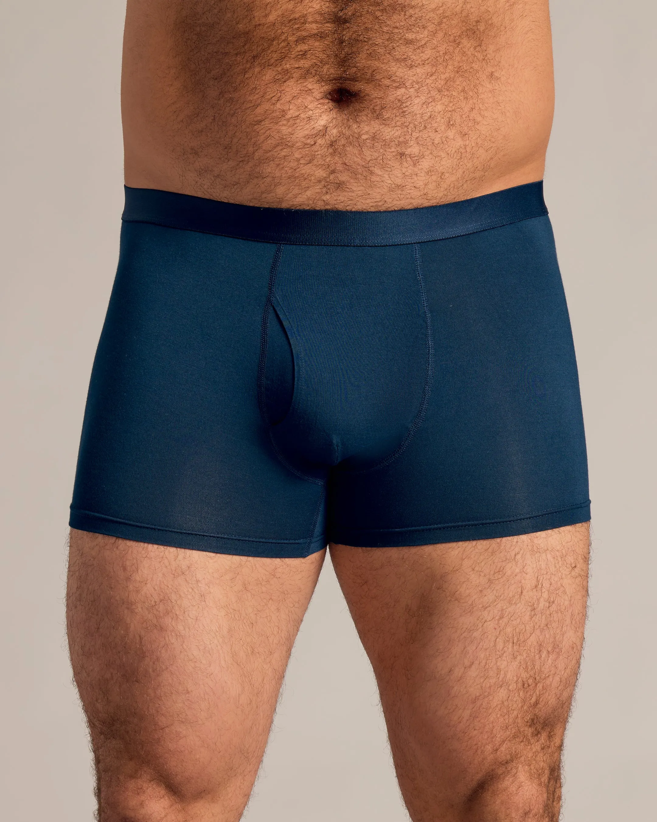 Navy Boxer Briefs W/ Fly 12-Pack