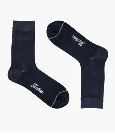 Navy Solid Dress Socks