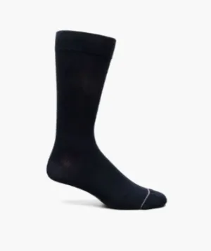Navy Solid Dress Socks