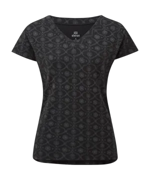 Neha V-Neck T-Shirt - Black Sublime