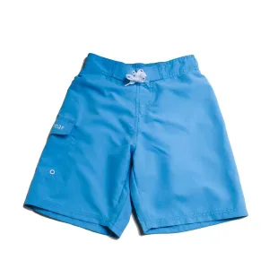 Oakiwear Swim Board Water Shorts Boys Girls Trunks, Sky Blue
